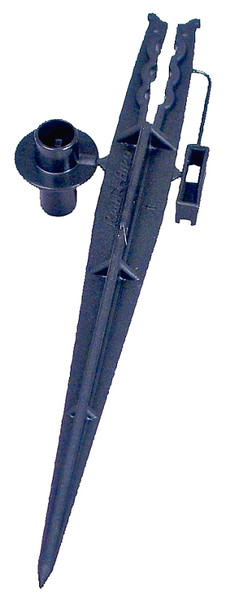 Rain Bird TS25/10PS Tubing Stake with Bug Guard, 1/4 in Dia, Plastic, Black [SKU: ORG6750145]