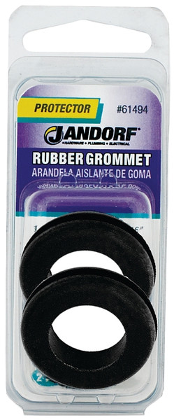 Jandorf 61494 Grommet, Rubber, Black, 5/16 in Thick Panel [SKU: ORG3395522]