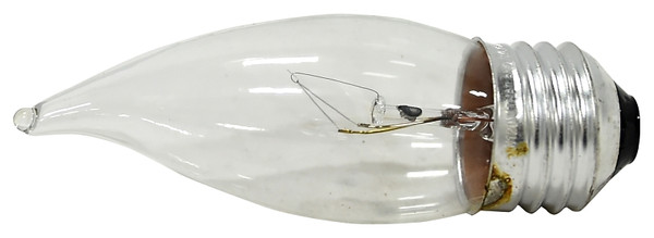 Sylvania 13433 Incandescent Lamp, 15 W, B10 Lamp, Medium Lamp Base, 70 Lumens, 2850 K Color Temp, 1500 hr Average Life [SKU: ORG7528987]