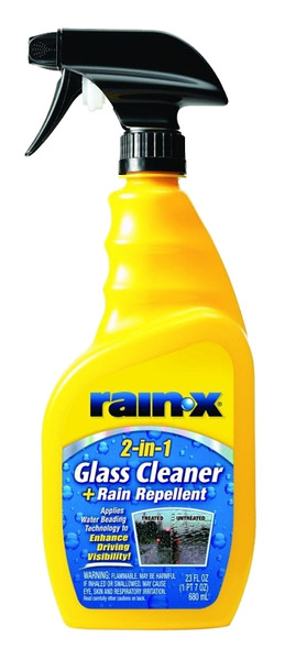 Rain-X 5071268 Glass Cleaner, 23 oz Spray Dispenser, Liquid, Slight Fruity [SKU: ORG3508637]