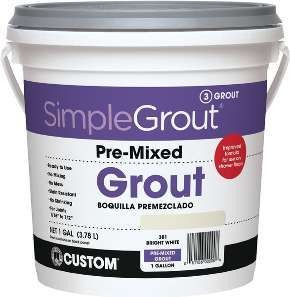 GROUT PREMIXED BRIGHT WHT 1GAL [SKU: ORG1514975]