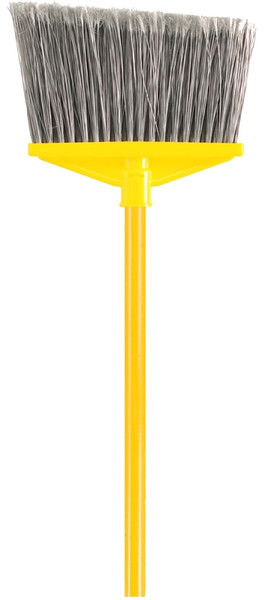 Rubbermaid FG637528GRAY Angle Broom, 10-1/2 in L Trim, Polypropylene Bristle, Wood Handle [SKU: ORG8914111]