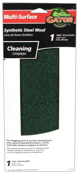 Gator 7318 Cleaning and Stripping Pad, 11 in L, 4-1/2 in W [SKU: ORG2713006]