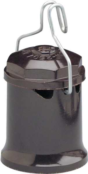 Leviton 167 Lamp Holder, 250 V, 660 W, Copper Contact, Phenolic Housing Material, Black [SKU: ORG4589370]