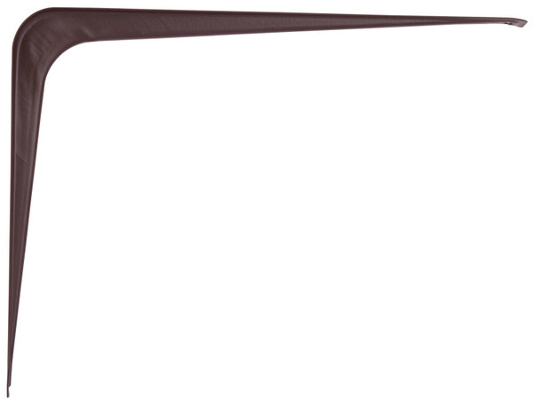 ProSource 21140CHO-PS Shelf Bracket, 110 lb/Pair, 10 in L, 8 in H, Steel, Chocolate [SKU: ORG1689363]