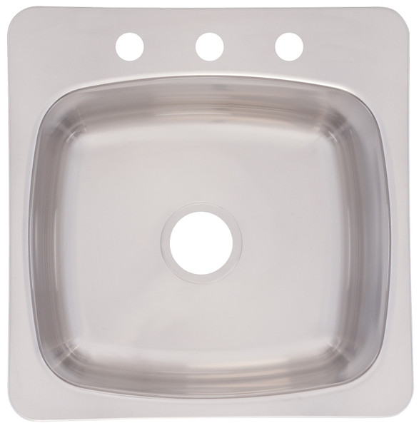 FRANKE FSL2020-3 Utility Sink, 20 ga Capacity, Rectangle Bowl, 3-Deck Hole, 20.2 in OAW, 20.6 in OAH, Stainless Steel [SKU: ORG7398597]