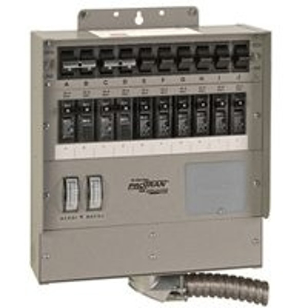 RELIANCE CONTROLS Pro/Tran 2 510C Transfer Switch, 1 -Phase, 50 A, 120 V, 15 -Circuit, Surface Mounting [SKU: ORG0813055]