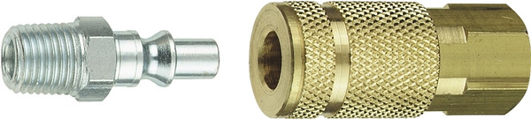 Tru-Flate 13-301 Coupler and Plug Set, 1/4 in [SKU: ORG6277347]