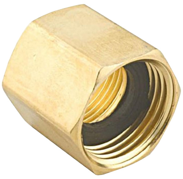 Gilmour 807074-1001 Hose Adapter, 3/4 x 3/4 in, FNPT x FNH, Brass, For: Garden Hose [SKU: ORG6795512]
