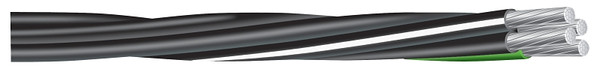 Southwire Compact Stranded 8000 4/04/02/04X500MBL Service Entrance Cable, 4 -Conductor, Aluminum Conductor, 600 V [SKU: ORG6065809]