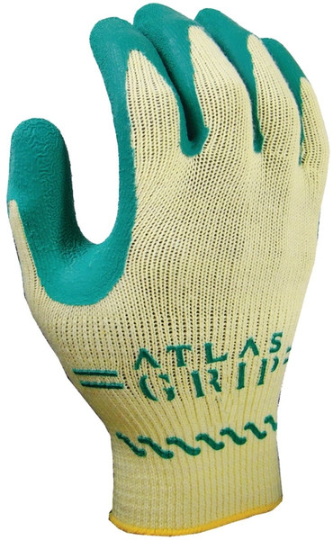 ATLAS 310GXS-06.RT Ergonomic Protective Gloves, XS, Knit Wrist Cuff, Green/Yellow [SKU: ORG1046432]