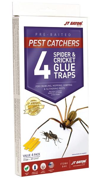 J.T. EATON 844 Glue Trap, Solid, Petroleum, Clear/Pale Yellow [SKU: ORG3606837]