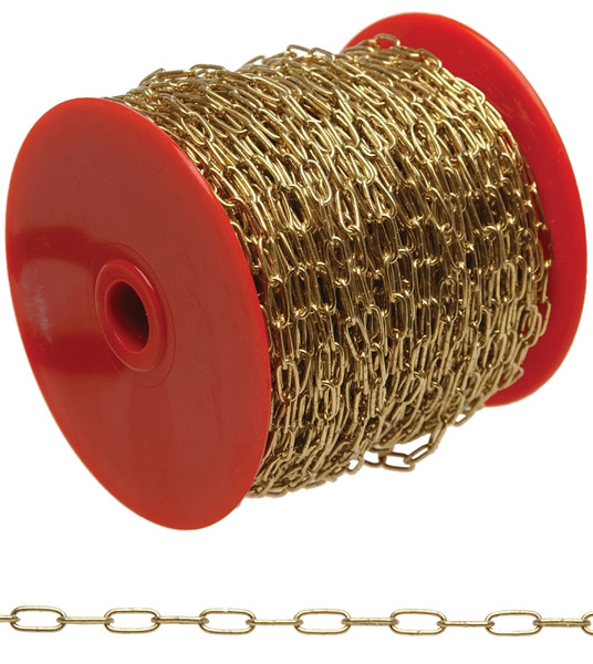 Campbell 0710517 Clock Chain, 5, 82 ft L, 10 lb Working Load, Brass [SKU: ORG6947923]