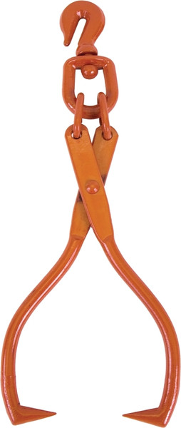 BARON 4080049/42314 Skid Tong with Grab Hook, 4 to 20 in Opening, Steel Tip, Steel Handle [SKU: ORG6513600]