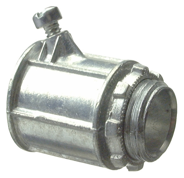 Halex 04805B Flex Connector, 1/2 in Screw, Zinc [SKU: ORG7013915]