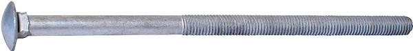 MIDWEST FASTENER 05532 Carriage Bolt, 1/2-13 in Thread, NC Thread, 10 in OAL, 2 Grade [SKU: ORG4238309]