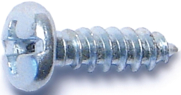 MIDWEST FASTENER 03158 Screw, #6 Thread, Coarse Thread, Pan Head, Phillips, Slotted Drive, Diamond Point, Steel, Zinc [SKU: ORG4522223]