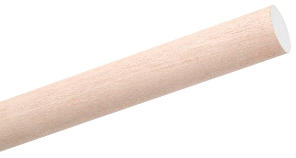 Waddell 6408UB Dowel Rod, 1/2 in Dia, 48 in L, Aspen Wood [SKU: ORG4441523]