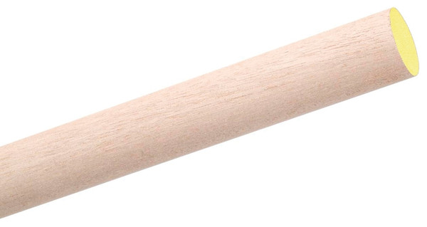 Waddell 6412UB Dowel Rod, 3/4 in Dia, 48 in L, Aspen Wood [SKU: ORG4443016]