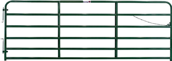 TARTER 2GGCH14 Farm Gate, 14 ft W Gate, 52 in H Gate, Steel Frame, Green [SKU: ORG2004166]