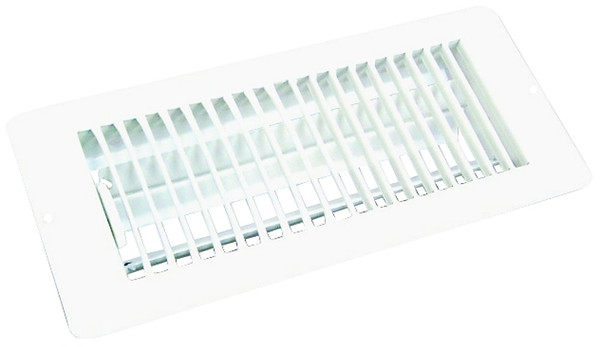 US Hardware V-057IWB Floor Register, 1-5/16 in L, Steel, White [SKU: ORG6444111]