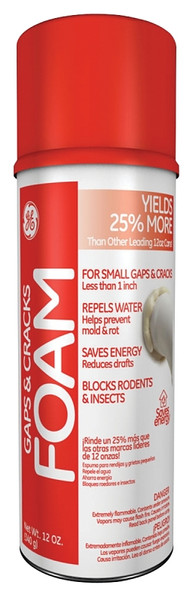 GE M90037 Foam Sealant, Pale Yellow, 12 oz Aerosol Can [SKU: ORG6881635]