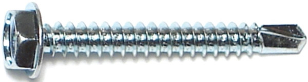 MIDWEST FASTENER 10281 Screw, #10 Thread, 1-1/2 in L, Hex, Socket Drive, Self-Drilling Point, Steel, Zinc [SKU: ORG1446814]