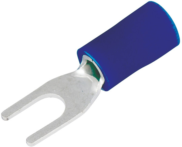 GB 20-113 Spade Terminal, 600 V, 16 to 14 AWG Wire, #4 to 6 Stud, Vinyl Insulation, Blue [SKU: ORG8501967]