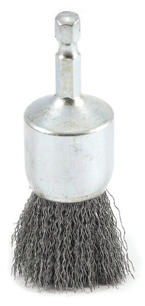 Forney 72738 Wire End Brush, 1 in Dia, 0.008 in Dia Bristle, Steel Bristle [SKU: ORG8912347]