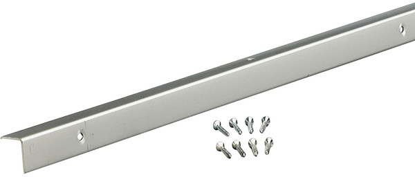 M-D 70359 Outside Corner Moulding with Screw, 96 in L, 3/4 in W, Aluminum, Silver [SKU: ORG4938981]