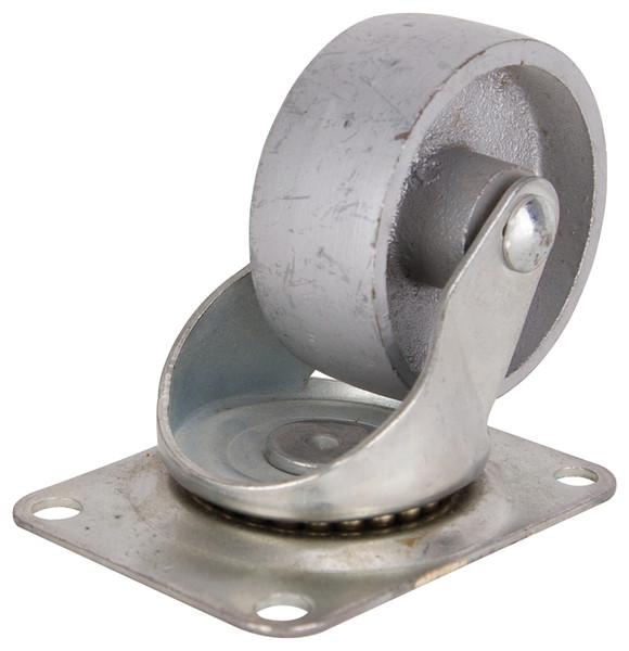 ProSource JC-S07 Swivel Caster, 3 in Dia Wheel, 1-1/4 in W Wheel, Steel Wheel, Gray, 250 lb, Steel Housing Material [SKU: ORG7524150]