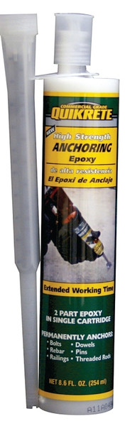 Quikrete 8620-31 Anchoring Epoxy, White, 8.6 oz Cartridge [SKU: ORG5568241]