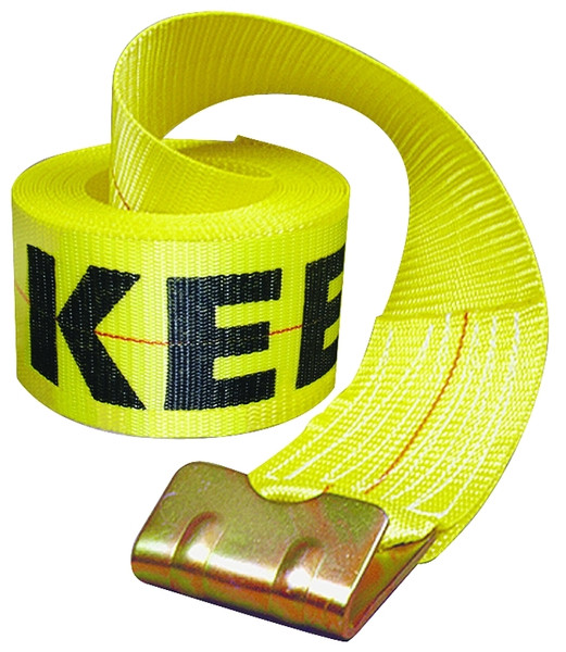 KEEPER 04926 Winch Strap, 4 in W, 30 ft L, Polyester, Yellow [SKU: ORG6137723]
