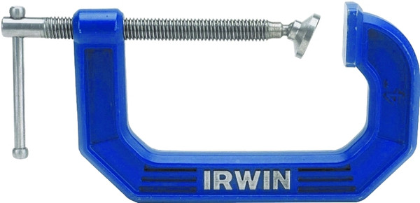 IRWIN 225102ZR C-Clamp, 900 lb Clamping, 2 in Max Opening Size, 1-5/16 in D Throat, Steel Body [SKU: ORG7747652]