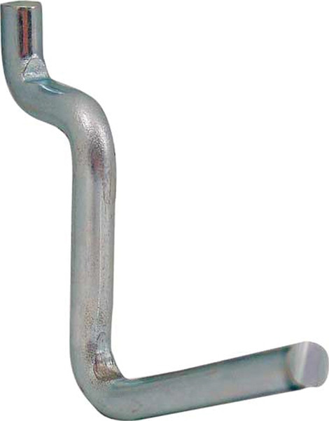 CRAWFORD 18210 Peg Hook, Plastic, Black/Silver [SKU: ORG7001647]