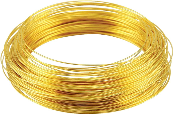 HILLMAN 50153 Utility Wire, 100 ft L, 24 Gauge, Brass [SKU: ORG8501371]
