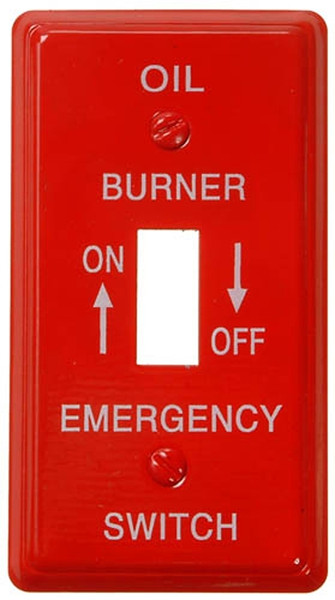 Amerelle C975T Wallplate, 4-1/8 in L, 2-1/4 in W, 1 -Gang, Steel, Red [SKU: ORG2756518]