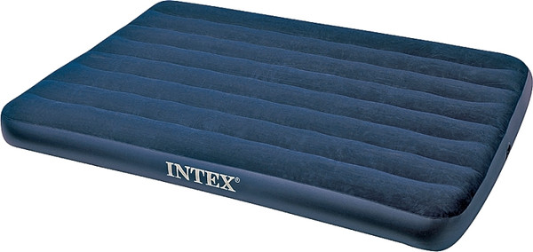 INTEX 68758 Downy Airbed Mattress, 75 in L, 54 in W, Full, Vinyl, Blue [SKU: ORG4766648]