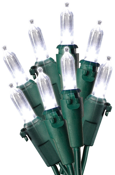 Hometown Holidays C15E264B Light Set, Christmas, 120 V, 4.8 W, 50-Lamp, Cool White Lamp, 25,000 hr Average Life [SKU: ORG7113376]
