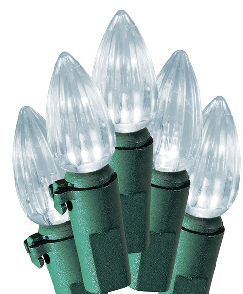 Hometown Holidays 2358-02/U10E424C Light Set, 9.6 W, 200-Lamp, C3 Lamp, Pure White Lamp, 25,000 hr Average Life [SKU: ORG4811345]
