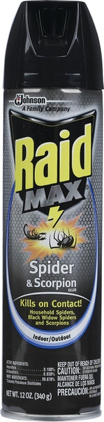 RAID MAX 71889 Spider and Scorpion Killer, 12 oz Aerosol Can [SKU: ORG3483468]