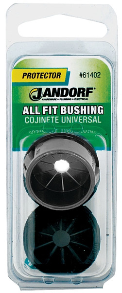 Jandorf 61402 Conduit Bushing, 3/4 in Dia Cable, Nylon, Black, 1 in Dia Panel Hole, 0.453 in Thick Panel [SKU: ORG3403136]