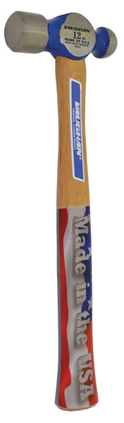 Vaughan TC2012 Hammer, 12 oz Head, Riveting, Ball Pein Head, HCS Head, 12 in OAL [SKU: ORG6303903]