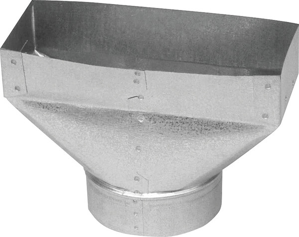 Imperial GV0705-C Wall Register Boot, 4 in L, 12 in W, 6 in H, Galvanized [SKU: ORG6933568]