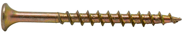 ProFIT 0333194G Screw, #10 Thread, 3-1/2 in L, Coarse Thread, Bugle Head, Star Drive, Steel, Yellow Zinc [SKU: ORG9942319]