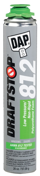 DAP 80812 Foam Sealant, White, 26 oz Aerosol Can [SKU: ORG1134899]