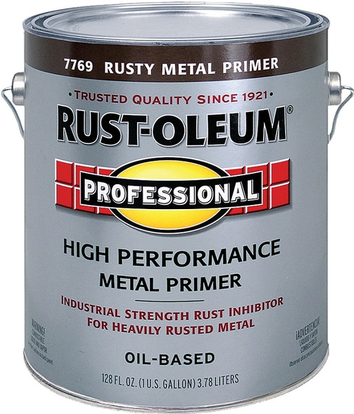 RUST-OLEUM PROFESSIONAL 242252 Rusty Metal Primer, Flat, Red, 1 gal, Pail [SKU: ORG6264691]