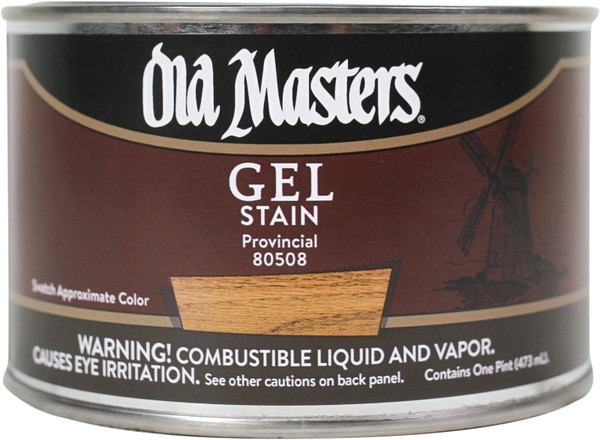 Old Masters 80508 Gel Stain, Provincial, Liquid, 1 pt, Can [SKU: ORG0865238]