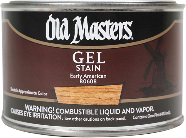 Old Masters 80608 Gel Stain, Early American, Liquid, 1 pt, Can [SKU: ORG9796988]