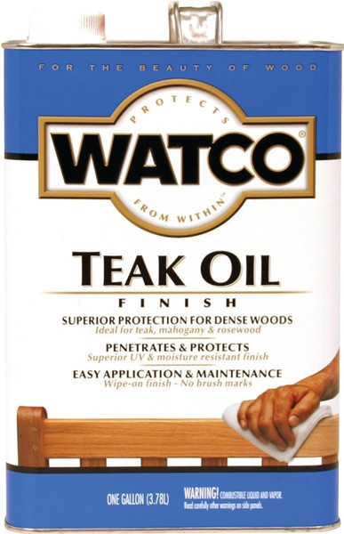 WATCO 242225 Teak Oil Finish, Clear, Liquid, 1 gal, Can [SKU: ORG1120146]